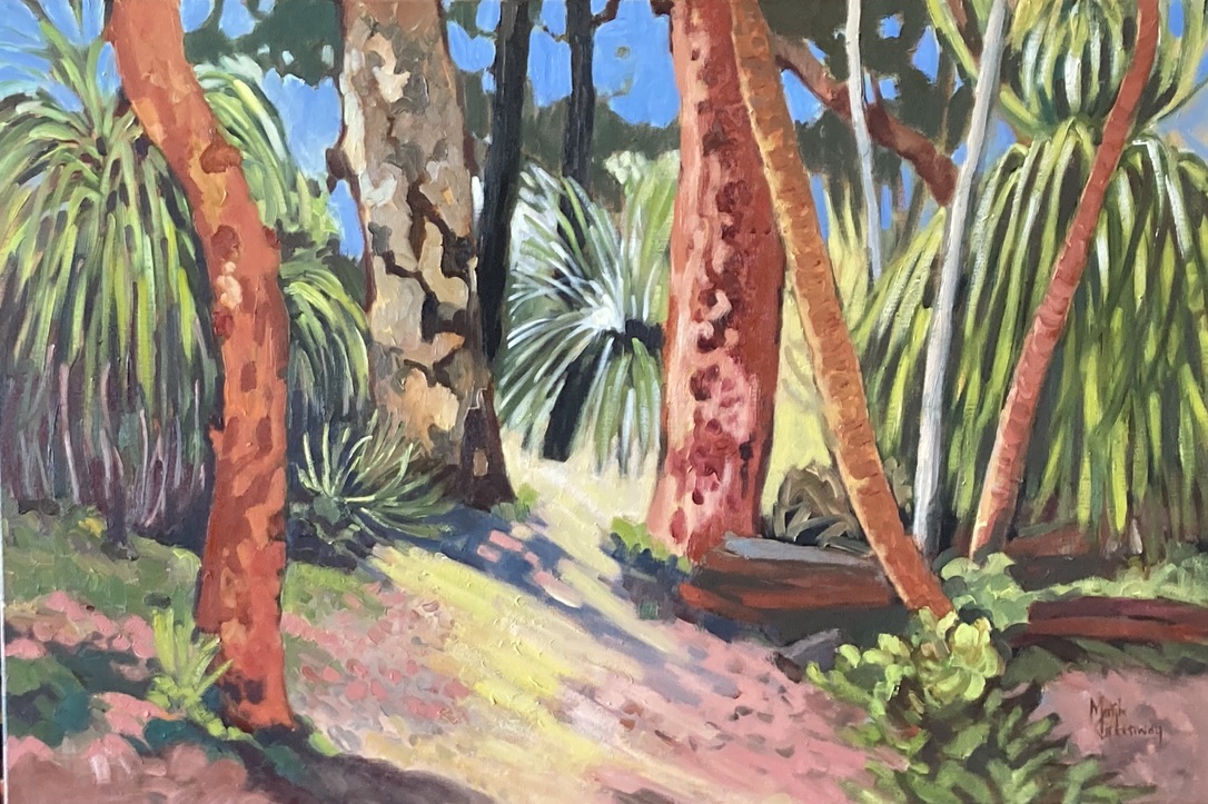 Banksias, gums and grass trees <> 60x90 oil